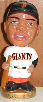 Willie Mays gold base bobblehead