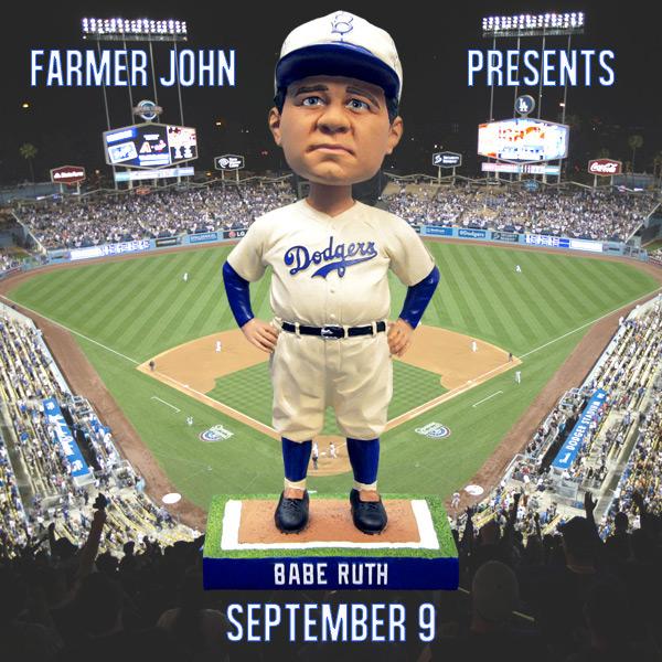 9, the Los Angeles Dodgers will distribute bobbleheads celebrating Babe Rut...