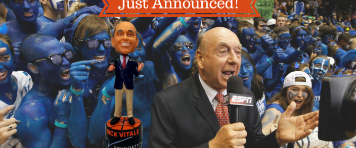 Dickie V talking bobbleheads raising money for The V Foundation for Cancer Research