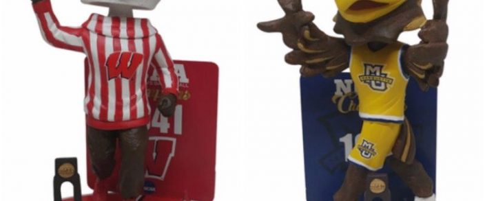 Wisconsin and Marquette NCAA Championship bobbleheads released